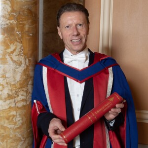 ENU presents FinTech Scotland founder with honorary doctorate