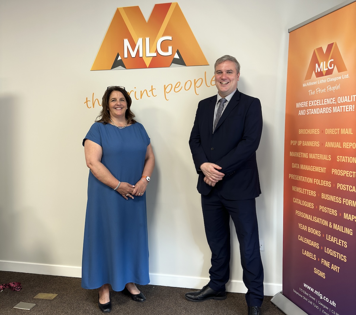 McAllister Litho Glasgow hosts Scottish Government minister for flexible fund launch