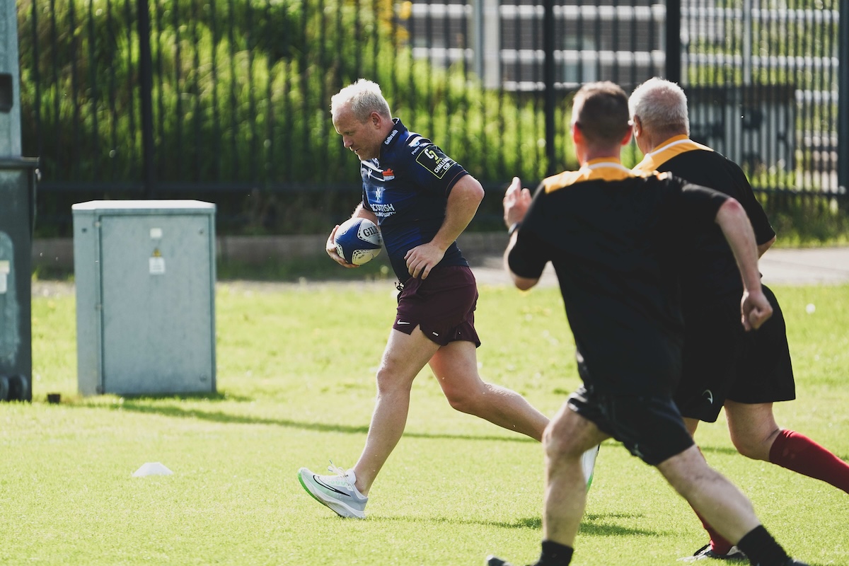 Scottish Building Society scores with walking rugby celebration at Murrayfield