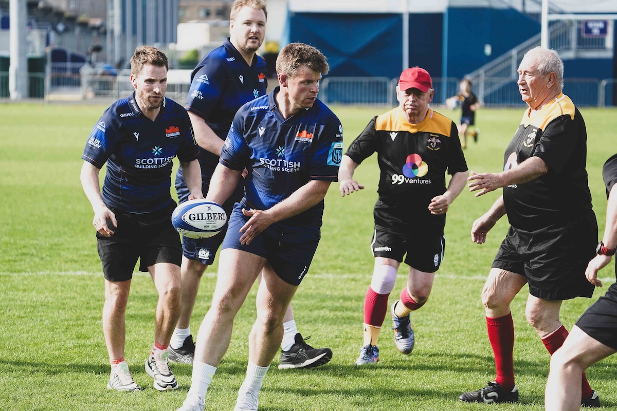 Scottish Building Society scores with walking rugby celebration at Murrayfield