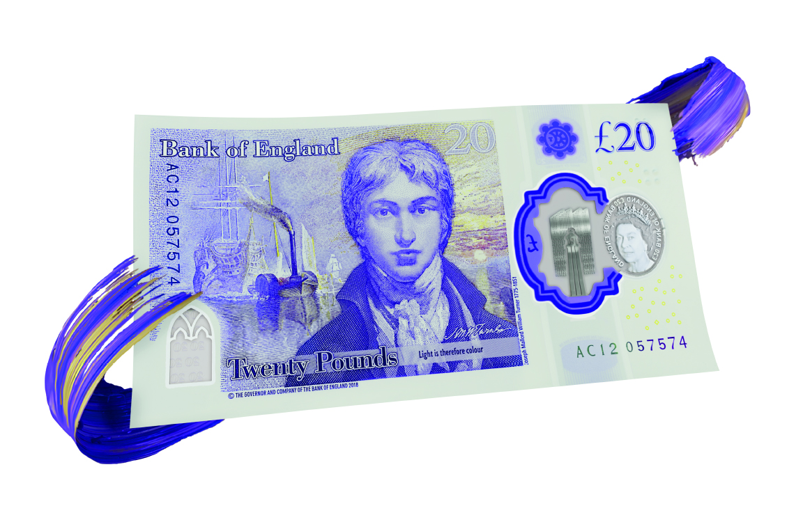 New polymer £20 note with JMW Turner enters circulation